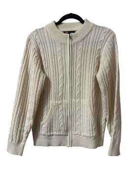 Kancy Kole Women's Full-Zip Cable Knit Sweater Jacket